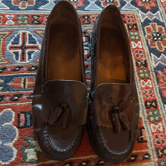 GH Bass Burgundy Washington Tassel Loafer 9.5W - Picture 5 of 9